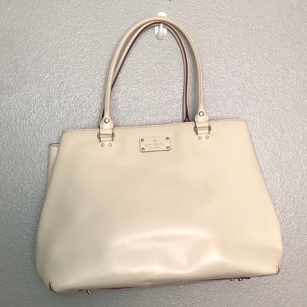 Kate Spade Leather Carryall Shoulder Bag Tote